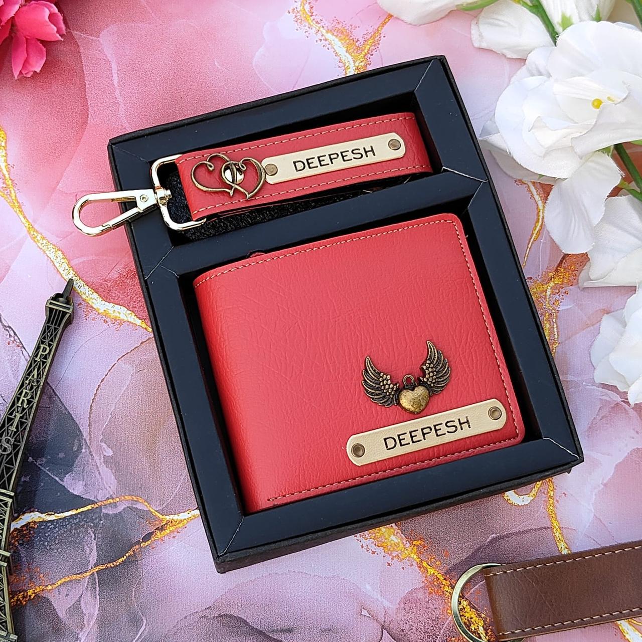 ⭐ Acura leather wallet + Keychain combo