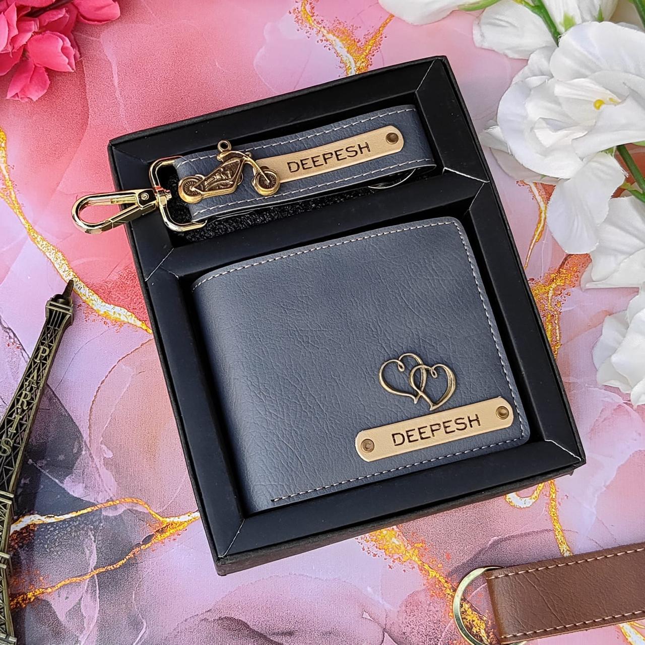 ⭐ Acura leather wallet + Keychain combo