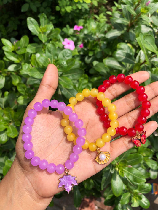 Beaded charms bracelets( for 1)