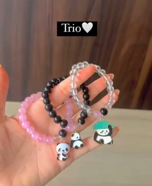 Elevate your accessory collection with our meticulously crafted Trio Bracelets.