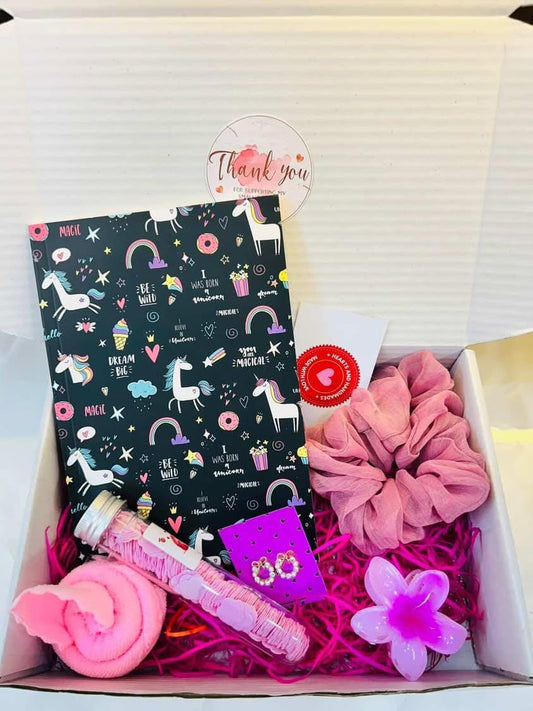 Magical Unicorn-Themed Gift Box for Girls – Handmade Surprise Set