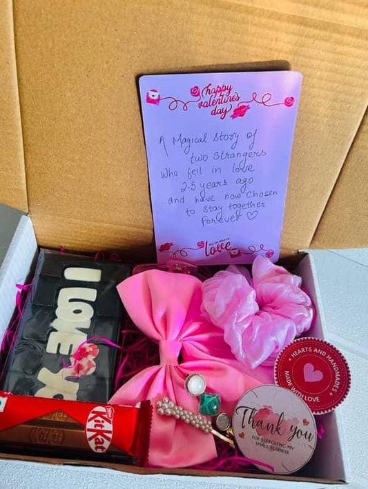 💖 Valentine's Love Story Gift Box – Personalized &amp; Heartfelt