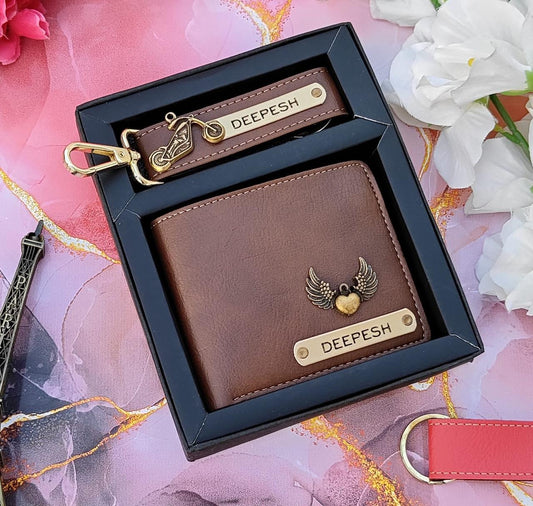 ⭐  Acura leather wallet + Keychain combo