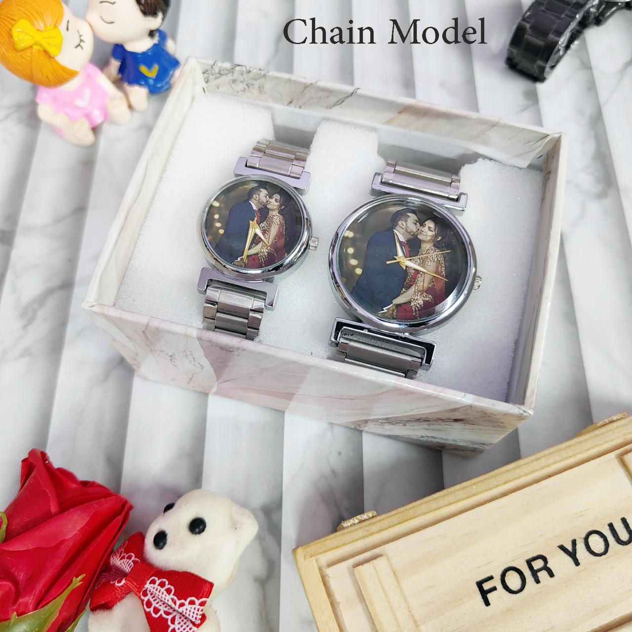 ⭐ Product - Metal Chain Couple Watch